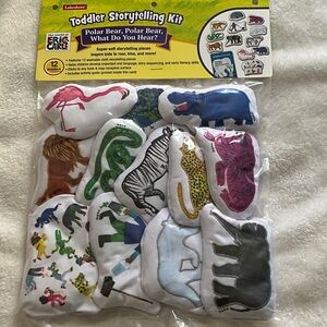 Lakeshore Toddler Storytelling Kit - Animal Plush Set - Multi